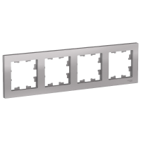 Рамка четырехпостовая Systeme Electric Atlas Design алюминий