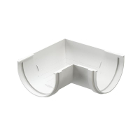 Угловой элемент универсальный 90 гр Docke Standart d-120 мм Белый