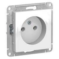 Механизм розетки без заземления Systeme Electric Atlas Design белый